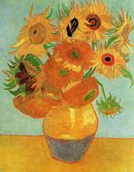 Life Vase with Twelve Sunflowers